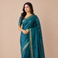 Stunning Matka Silk in Green with zari work