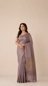 Mauve Matka Silk Saree