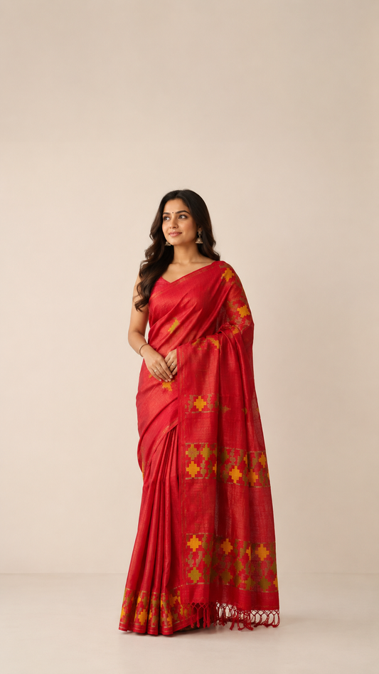 Gorgeous Matka Silk in red