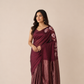 Gorgeous Matka Silk in Bright Maroon