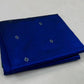 Chanderi Pattu Silk Saree – Royal Blue with Silver Buti & Green Border