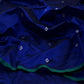 Chanderi Pattu Silk Saree – Royal Blue with Silver Buti & Green Border