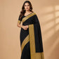 Crepe Banarasi Silk Saree | Contrast Palla & Blouse | Party & Wedding Wear