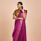 Magenta Tussar Geecha Silk Premium Saree| Authentic Bhagalpur Silk Saree