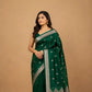 Green Kanjivaram Silk Saree | Silver Zari Wedding Wear | Pure Handloom Saree