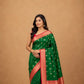 Green & Red Kanjivaram Silk Saree | Traditional Gold Zari Wedding Saree