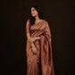 Rose Pink Tissue Saree | Designer Metallic Tissue Wedding Saree
