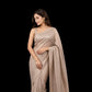 Ivory Banarasi Silk Saree | Pearl Brocade Weave | Wedding & Party Wear Silk Saree