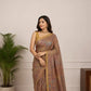 Srikalahasti kalamkari Saree in Tussar Silk in pastel pink