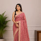 Kalamkari Cotton Saree in Pink