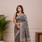 Handblock Kalamkari Chennuri Silk Saree