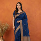 Kanjivaram Semi-Silk Saree | All-Over Zari Butis | Wedding & Festive Wear