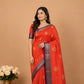 Kanjivaram Semi Silk Saree | Pure Zari Work | Wedding & Bridal Festive Wear
