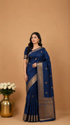 Kanjivaram Semi-Silk Saree | All-Over Zari Butis | Wedding & Festive Wear