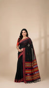 Trendy Handloom Soft Bengal Cotton Saree  In Stock