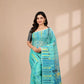 Dhakai Jamdani Saree-Sea Green