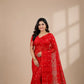 Dhakai Jamdani Saree Red
