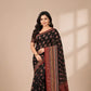 Handcrafted Chanderi Cotton Saree | Ethnic Print & Zari Border