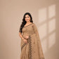 North East Cotton Silk Saree | Assam Inspired Handloom Saree | Fawn & Brown Tribal Motif Saree | Traditional North East Weave