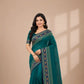 Soft Chanderi Cotton Silk Saree | Hand-Block Print & Zari Work