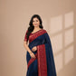 Handcrafted Chanderi Cotton Saree | Ethnic Block Print & Zari Work