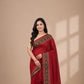 Soft Chanderi Cotton Silk Saree With Hand-Block Print And Zari Work Done on Pallu