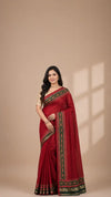 Soft Chanderi Cotton Silk Saree With Hand-Block Print And Zari Work Done on Pallu