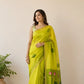 Exclusive Silk linen hand jamdani weaving with paithani pallu