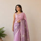 Exclusive silk linen with Banarasi Jamdani weaving