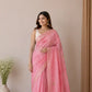 Pink Lilian Saree | Shaded Fancy Designer Saree | Lilian Silk Party Wear for Women