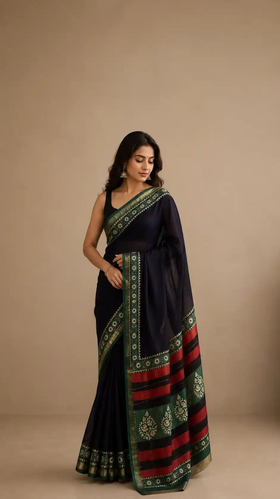 Maheshwari Silk Cotton Saree