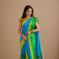 Maheshwari Silk-Cotton Saree in Blue