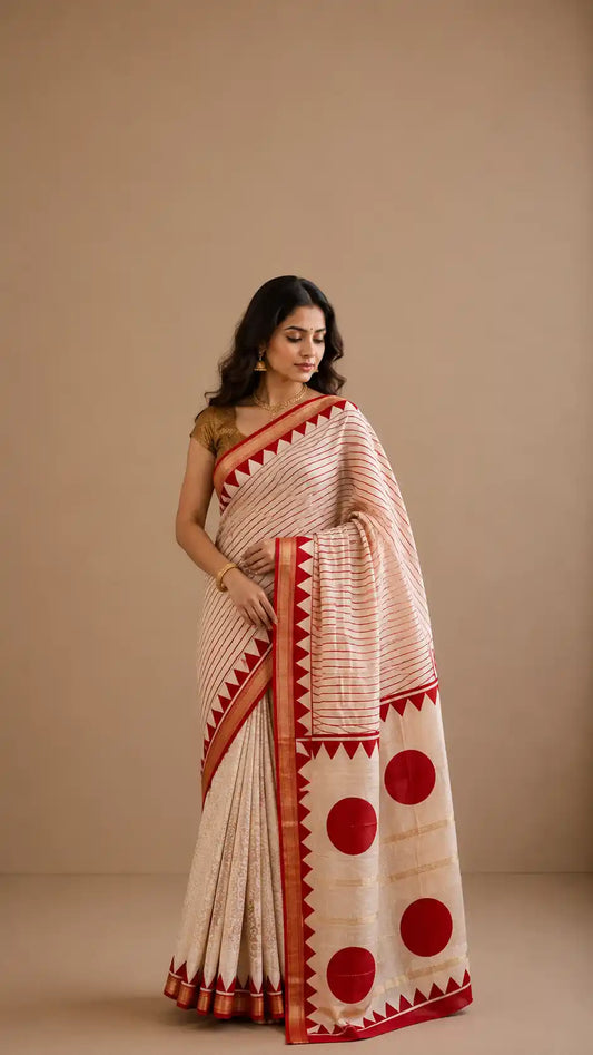 Maheshwari Silk Cotton Saree