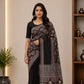Ajrakh Block Printed Modal Silk Saree