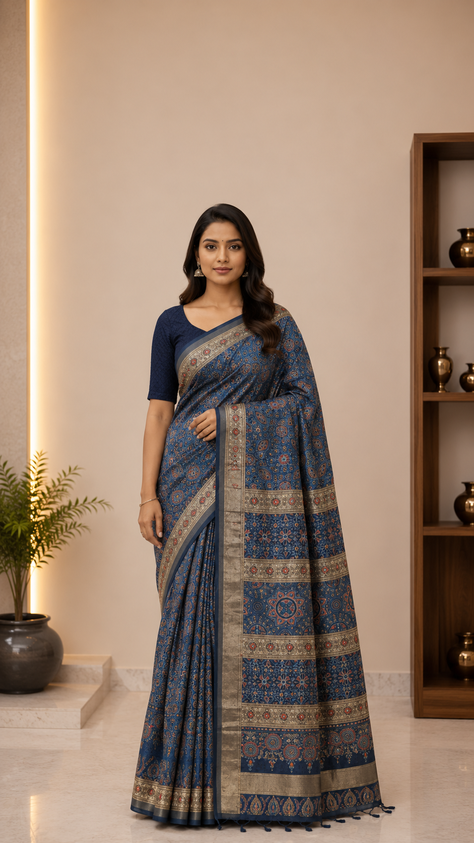 Modal by Mulberry Silk Saree -Blue