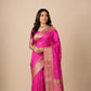Hot Pink Katan Silk Banarasi Handloom Saree