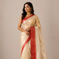 Chanderi Pure Tissue Silk Handloom Saree –Gold and Red