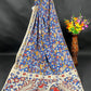 Kalamkari Cotton Saree in Blue