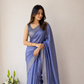 Authentic Pure Munga Silk Saree in Mauve