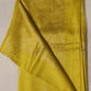 Vibrant Yellow Pure Banarasi Raw Silk Saree | Handcrafted Zari Border