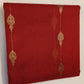 Chanderi Silk Saree -Classic Red with Gold Buti & Zari Border