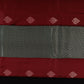 Burgundy Kanjivaram Silk Saree | Silver Zari Wedding Wear for Women