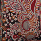 Kalamkari Block Print Chennuri Silk Saree | Hand-Painted Floral Art