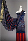 Modal Silk Unstitched Suit | 3 Piece Silk Suit Set |  Party Wear Modal Silk Suit
