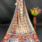 Kalamkari Cotton Saree in Beige