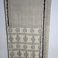 Ajrakh Block Printed Modal Silk Saree in Ivory