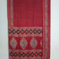Ajrakh Block Printed Modal Silk Saree in Red
