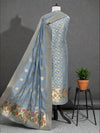 Pure Dolla Silk-3 Pcs Suit-Light Blue