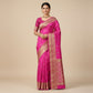 Hot Pink Katan Silk Banarasi Handloom Saree
