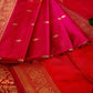 Red Katan Silk Banarasi Handloom Saree
